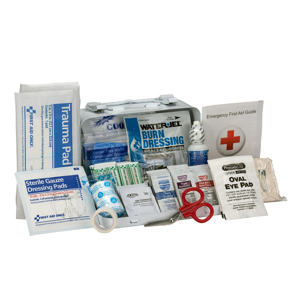 First Aid Only 90755 Ansi A 2015 And Osha Compliant First Aid Kit, 10-Person Emergency First Aid Kit For Business, Home, Car, And Worksites, 71 Pieces