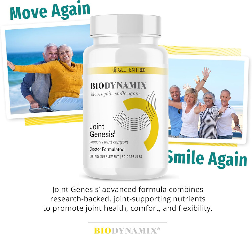 Joint Genesis, Joint Support Formula, Promotes Joint Function, Comfort, And Flexibility, 30-Day Supply