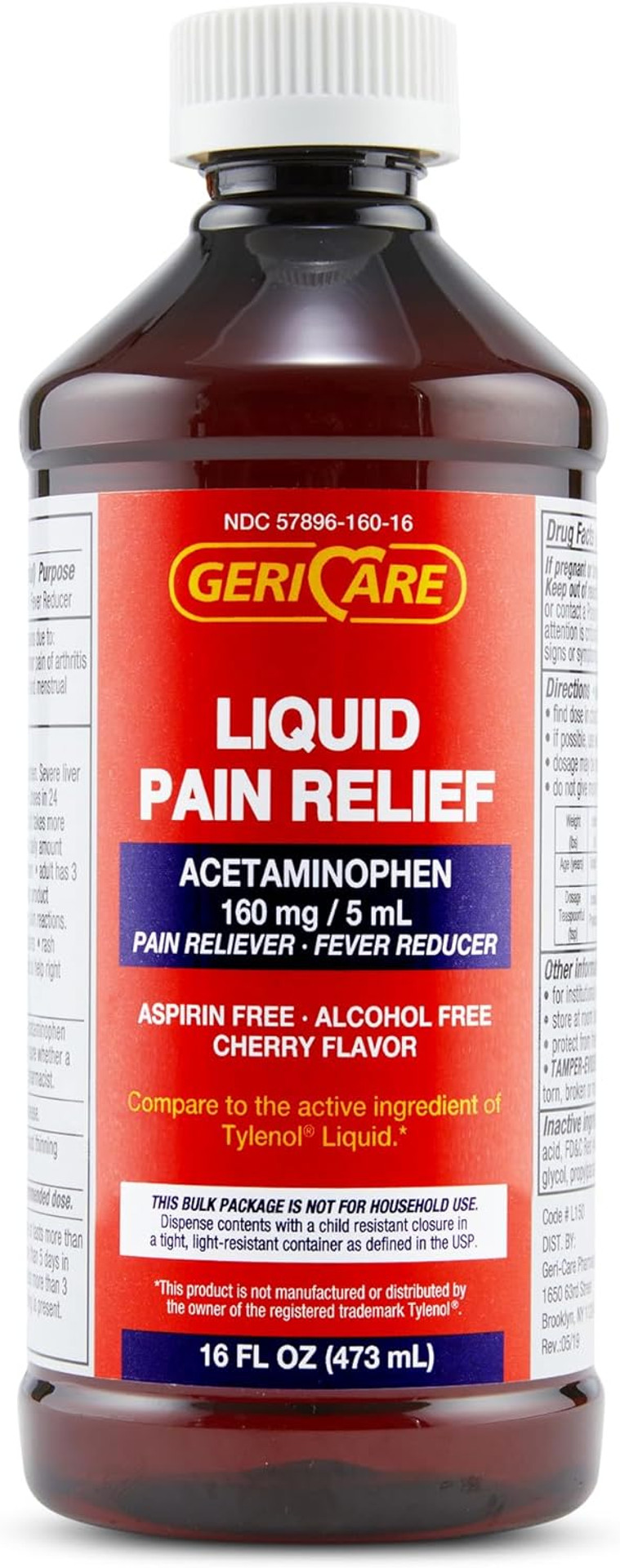 16 Oz Bottle Acetaminophen Cherry Flavored Liquid 16 Oz Bottle Acetaminophen Cherry Flavored Liquid