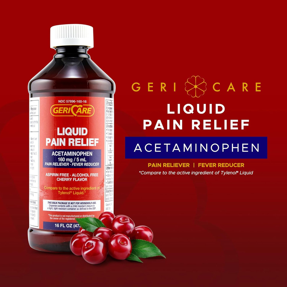 16 Oz Bottle Acetaminophen Cherry Flavored Liquid 16 Oz Bottle Acetaminophen Cherry Flavored Liquid