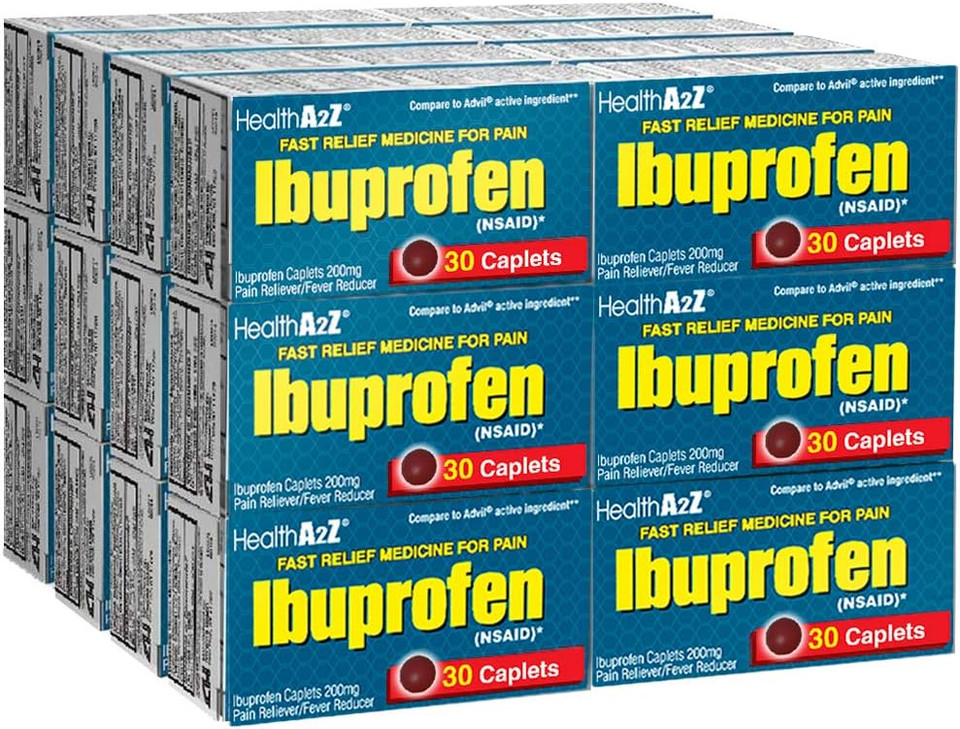 Healtha2Z Ibuprofen Tablets 200Mg, 24 Packs Of 30 Tablets(720 Tablets Total), Value Package