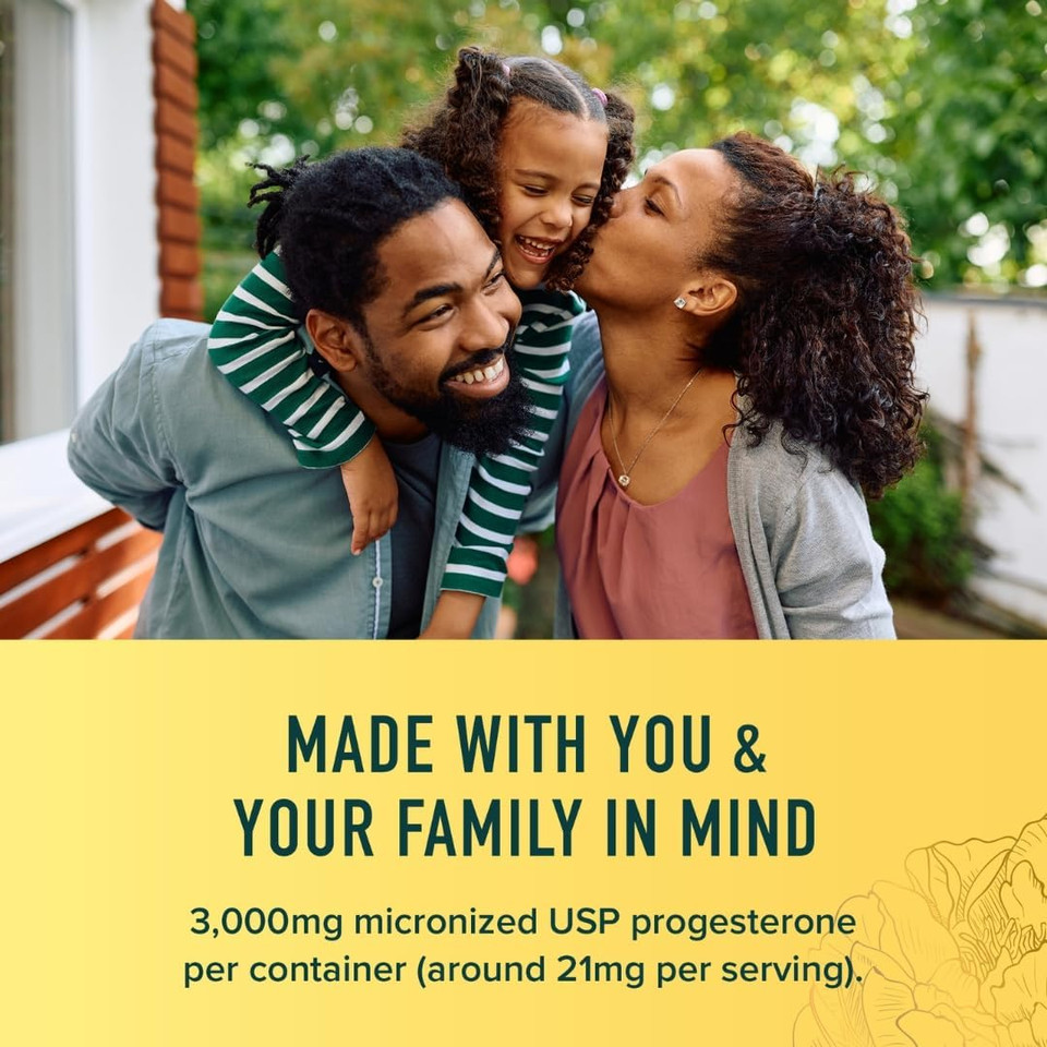 Progesterone Cream For Women 3000Mg | Bioidentical From Wild Yam, Dermatologist-Tested | For Menopause & Menstrual Support | Topical Progestolife, Soy Free Micronized Usp Progesterone (60 Servings)