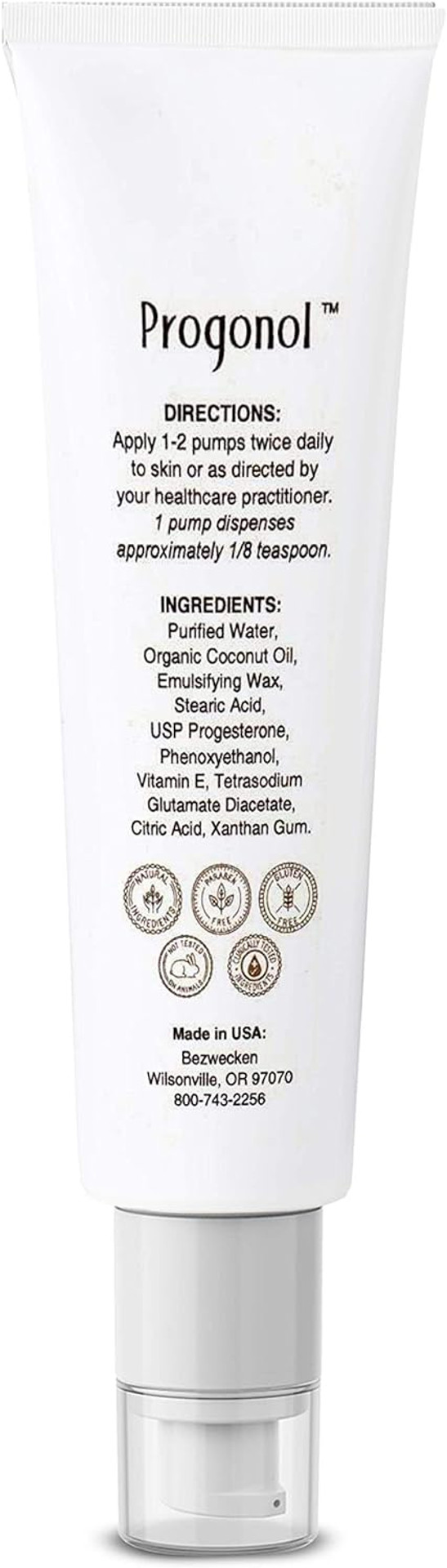 Bezwecken - Progonol - 2Oz Crã¨Me - Professionally Formulated Pre-Menopause & Pms Symptom Support - Safe, Natural, Paraben Free - 30 Day Supply