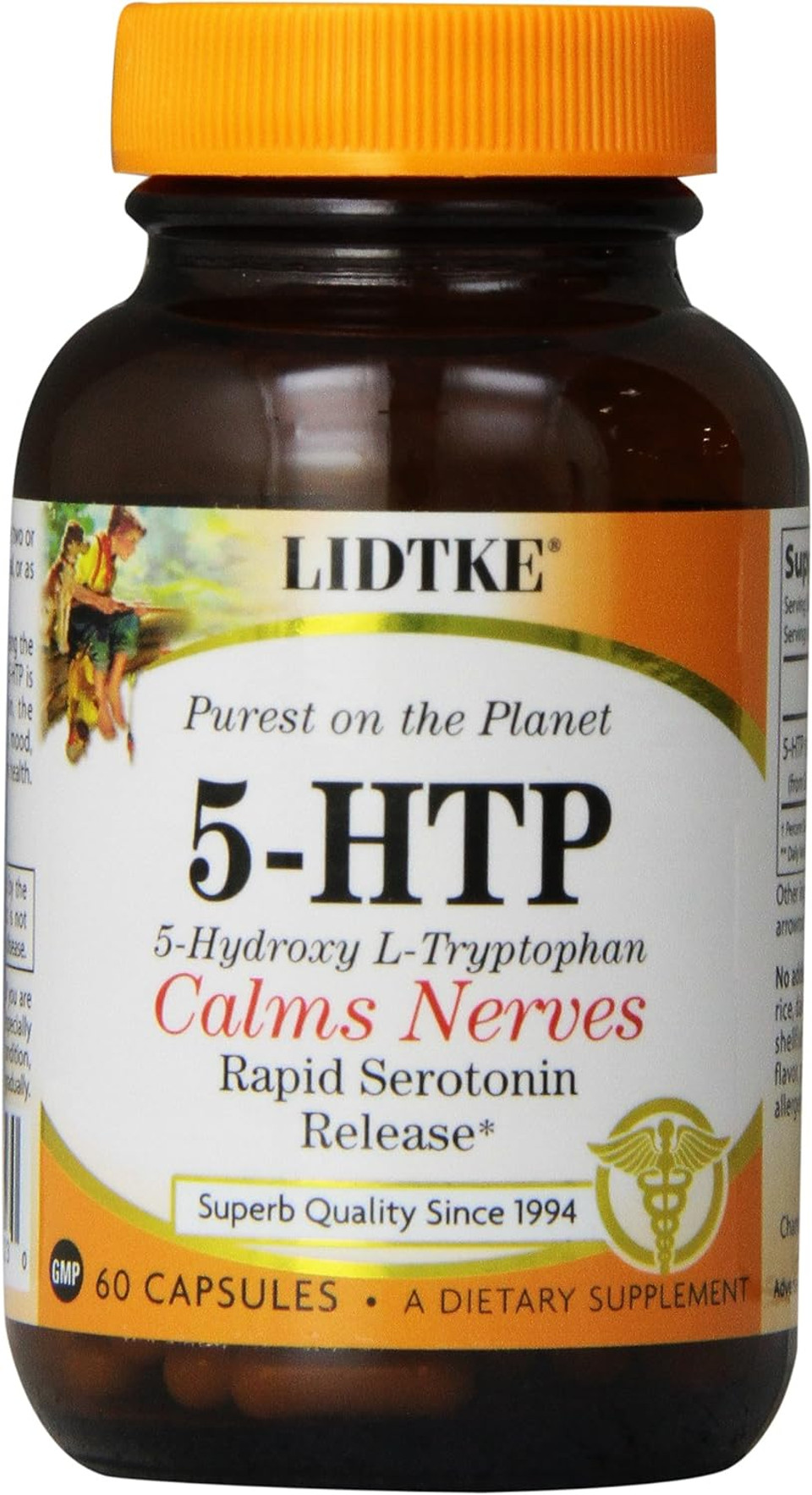 Lidtke Technologies Diet Supplement 5- Htp Capsules, 60 Count