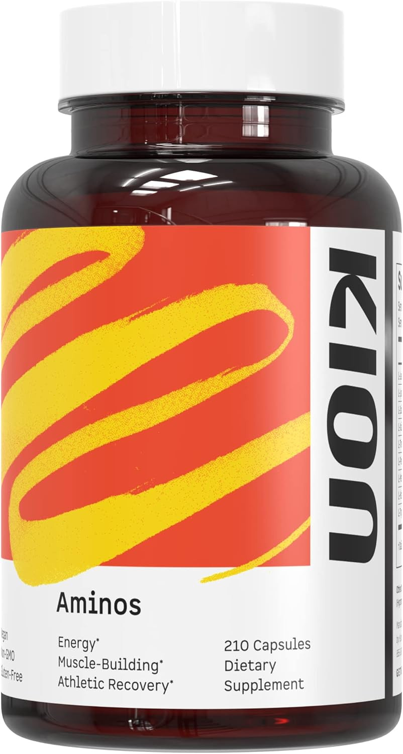 Kion Aminos Essential Amino Acids Capsules | The Building Blocks For Muscle Recovery, Reduced Cravings, Better Cognition, Immunity, And More | 30 Servings