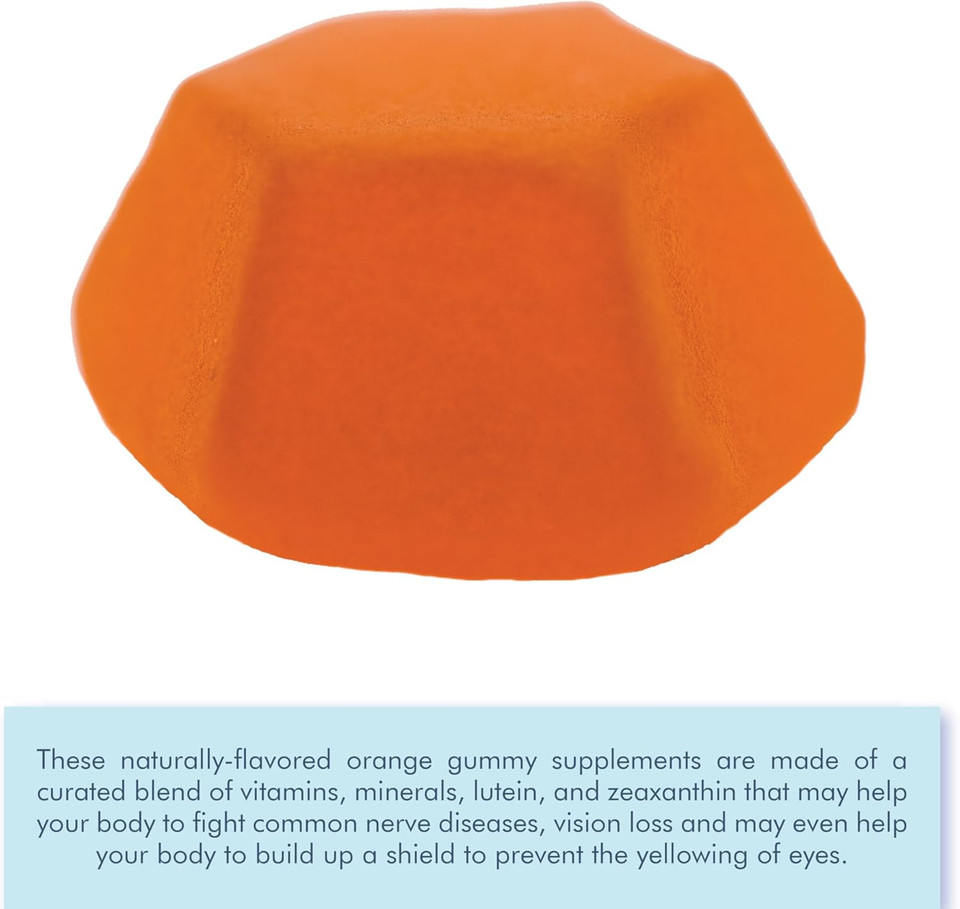 Livs Eye Care, Lutein And Zeaxanthin, 45 Orange Gummies