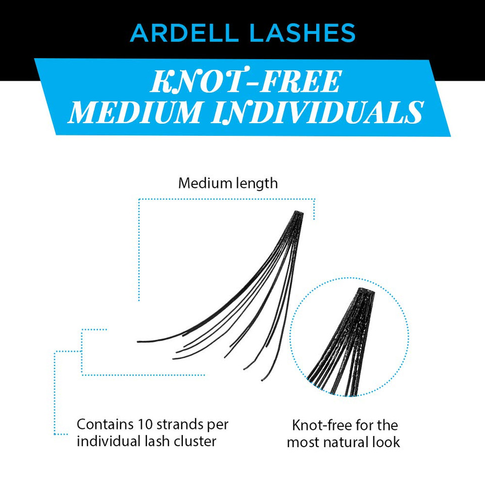 Ardell False Eye Lashes Individuals Medium Black 4 Pack