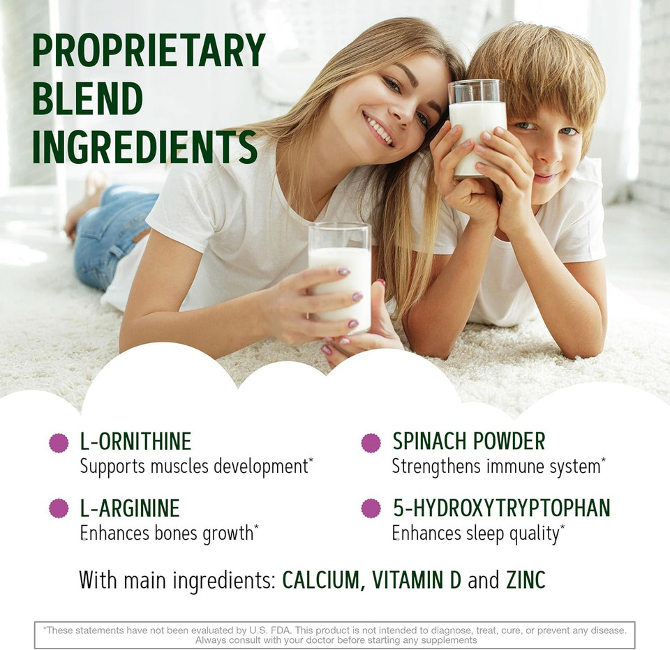 Height Growth Maximizer - Made In Usa - Natural Height Increase Booster Supplement & Grow Taller Pills - Bone Growth For Adults, Teens & Kids - Vitamins For Boys & Girls To Get Taller - 120 Capsules