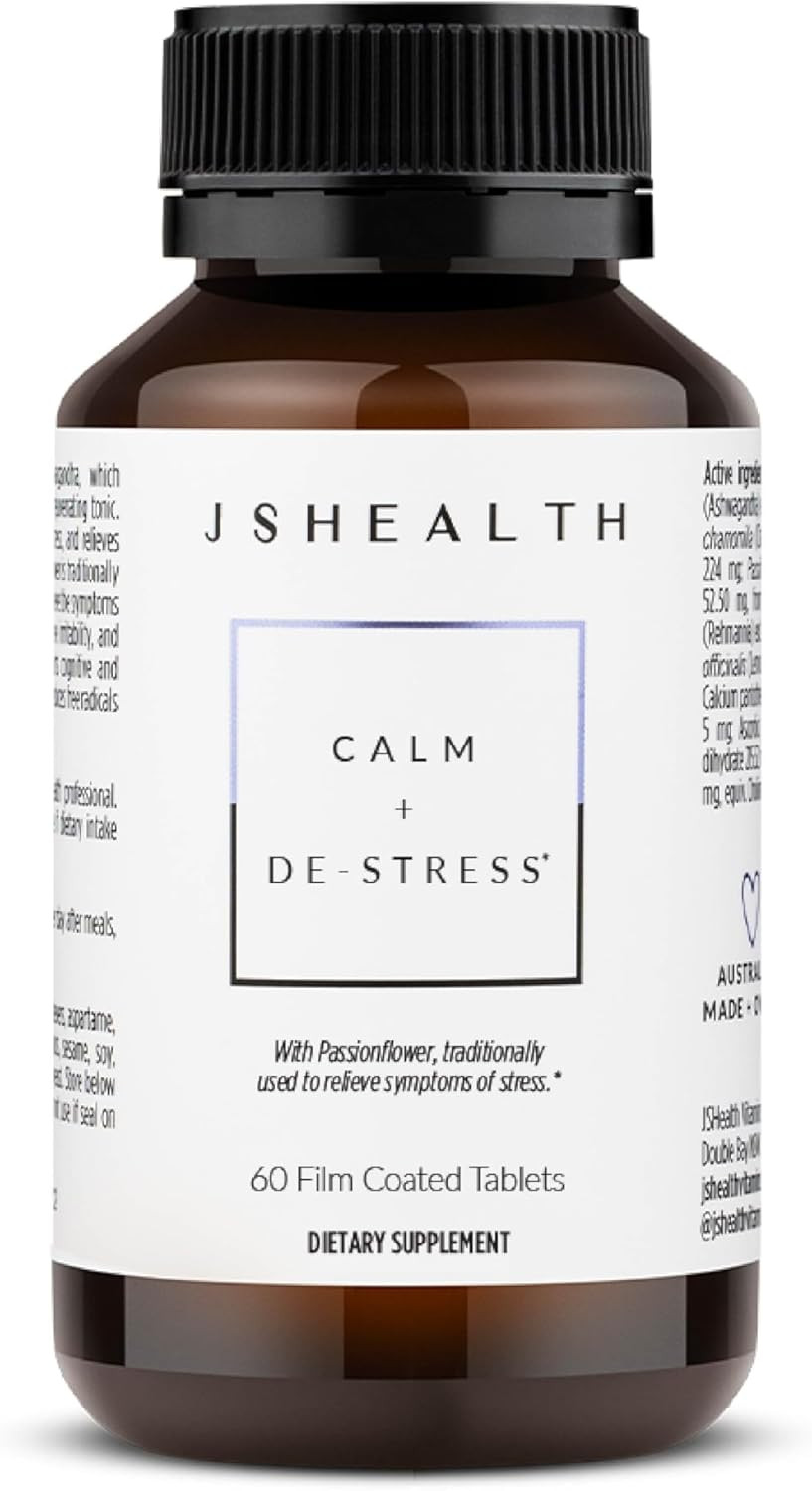 Jshealth Calm + Destress Supplement - 60 Capsules