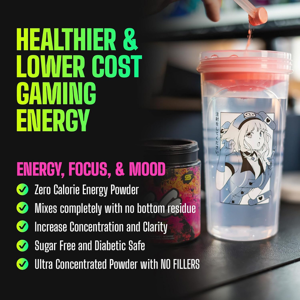 Gamer Supps, Gg Energy Dragonfruit Punch (100 Servings) - Keto Friendly Gaming Energy And Nootropic Blend, Sugar Free + Organic Caffeine + Vitamins + Immune Support, Powder Energy Drink Gamer Supps, Gg Energy Dragonfruit Punch (100 Servings) - Keto Friendly Gaming Energy And Nootropic Blend, Sugar Free + Organic Caffeine + Vitamins + Immune Support, Powder Energy Drink