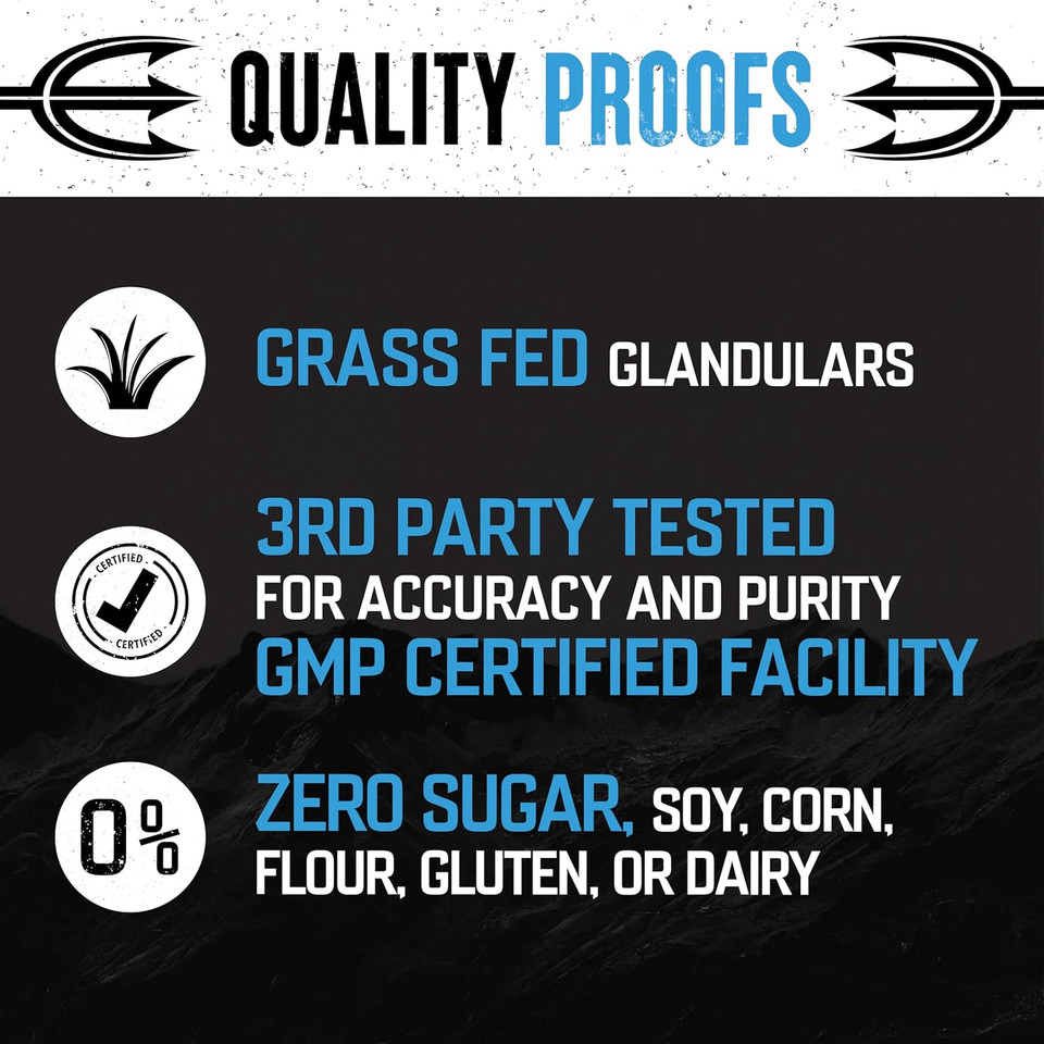 The Fittest Honor Supplement - Supports Energy, Collagen Production And Joint & Bone Health - Grass Fed Liver & Bone Marrow - 180 Capsules