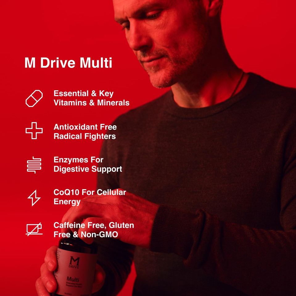 Mdrive Multivitamin For Men, Daily Multivitamin - Immune Health Support From Zinc, Selenium, Manganese & Vitamin D, Enzymes For Digestive Support, Coq10 For Energy And Vitamin K2, 90 Capsules Mdrive Multivitamin For Men, Daily Multivitamin - Immune Health Support From Zinc, Selenium, Manganese & Vitamin D, Enzymes For Digestive Support, Coq10 For Energy And Vitamin K2, 90 Capsules