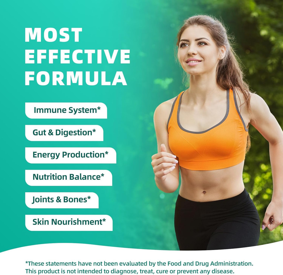 Sea Moss Liquid Drops For Immune System, Gut, Skin & Energy, Irish Sea Moss With Black Seed Oil, Spirulina, Black Elderberry, Burdock Root, Bladderwrack, Original Flavor, 2 Fl Oz