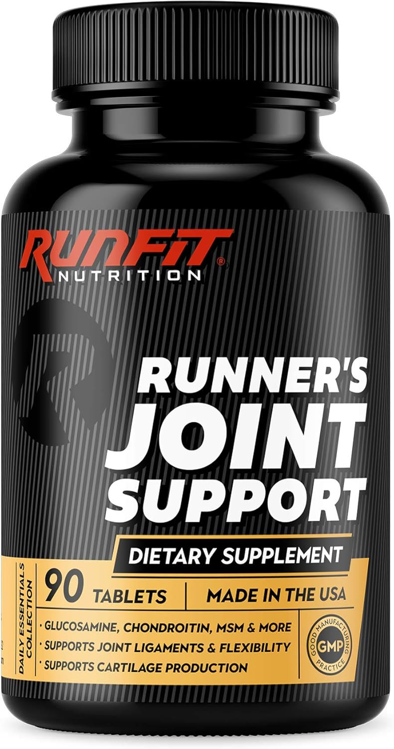 Runner'S Joint Support - Glucosamine, Chondroitin, Msm & More - Joint Supplement Helps Improve Knee And Other Joint Discomfort - 90 Tablets (45 Day Supply)