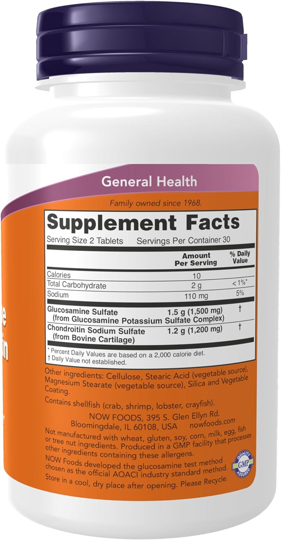 Now Foods Supplements, Glucosamine & Chondroitin Extra Strength, Sulfate Forms, 60 Tablets Now Foods Supplements, Glucosamine & Chondroitin Extra Strength, Sulfate Forms, 60 Tablets
