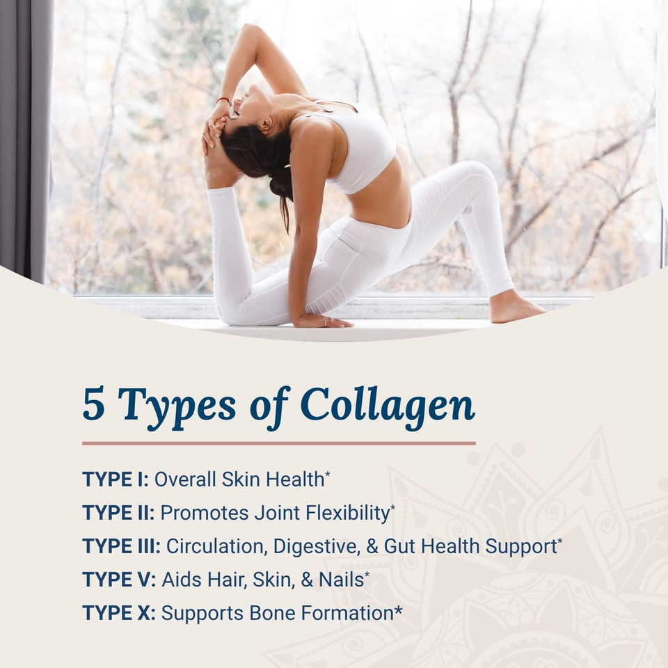 Live Conscious Beyond Collagen Multi Collagen Powder For Women W/Types I, Ii, Iii, V & X - Keto Friendly, Hydrolyzed Collagen Peptides Powder Blend W/Biotin & Vitamin C 41 Servings