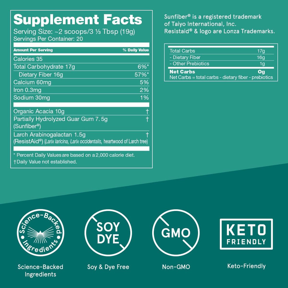 Bulletproof Unflavored Innerfuel Prebiotic Fiber Powder, 13.4 Ounces, Supplement For Gut Health, Digestive Health And Immune Support, Plant Sourced Prebiotics, 0G Sugar Bulletproof Unflavored Innerfuel Prebiotic Fiber Powder, 13.4 Ounces, Supplement For Gut Health, Digestive Health And Immune Support, Plant Sourced Prebiotics, 0G Sugar