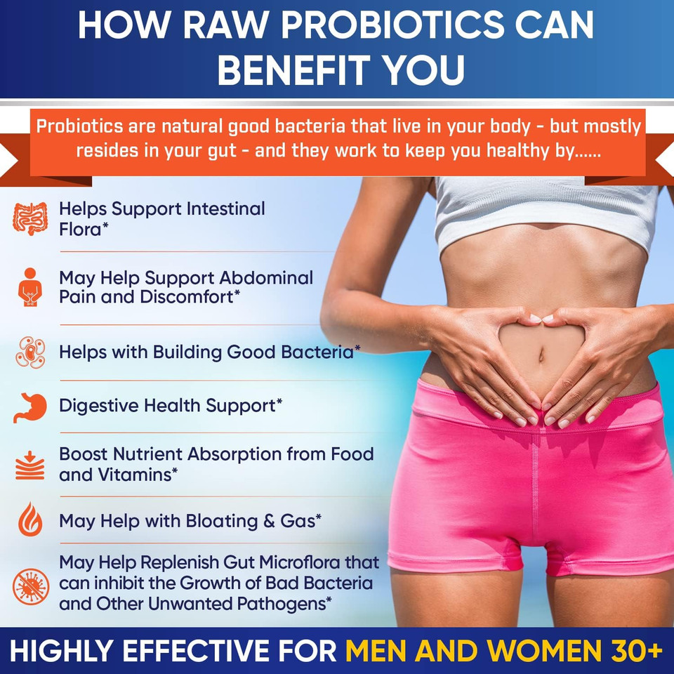 Organic Raw Probiotics 100 Billion Cfu, Dr Formulated For Women And Men, Complete Adult Supplement With Prebiotics And Digestive Enzymes; 30 Capsules, Shelf Stable Organic Raw Probiotics 100 Billion Cfu, Dr Formulated For Women And Men, Complete Adult Supplement With Prebiotics And Digestive Enzymes; 30 Capsules, Shelf Stable