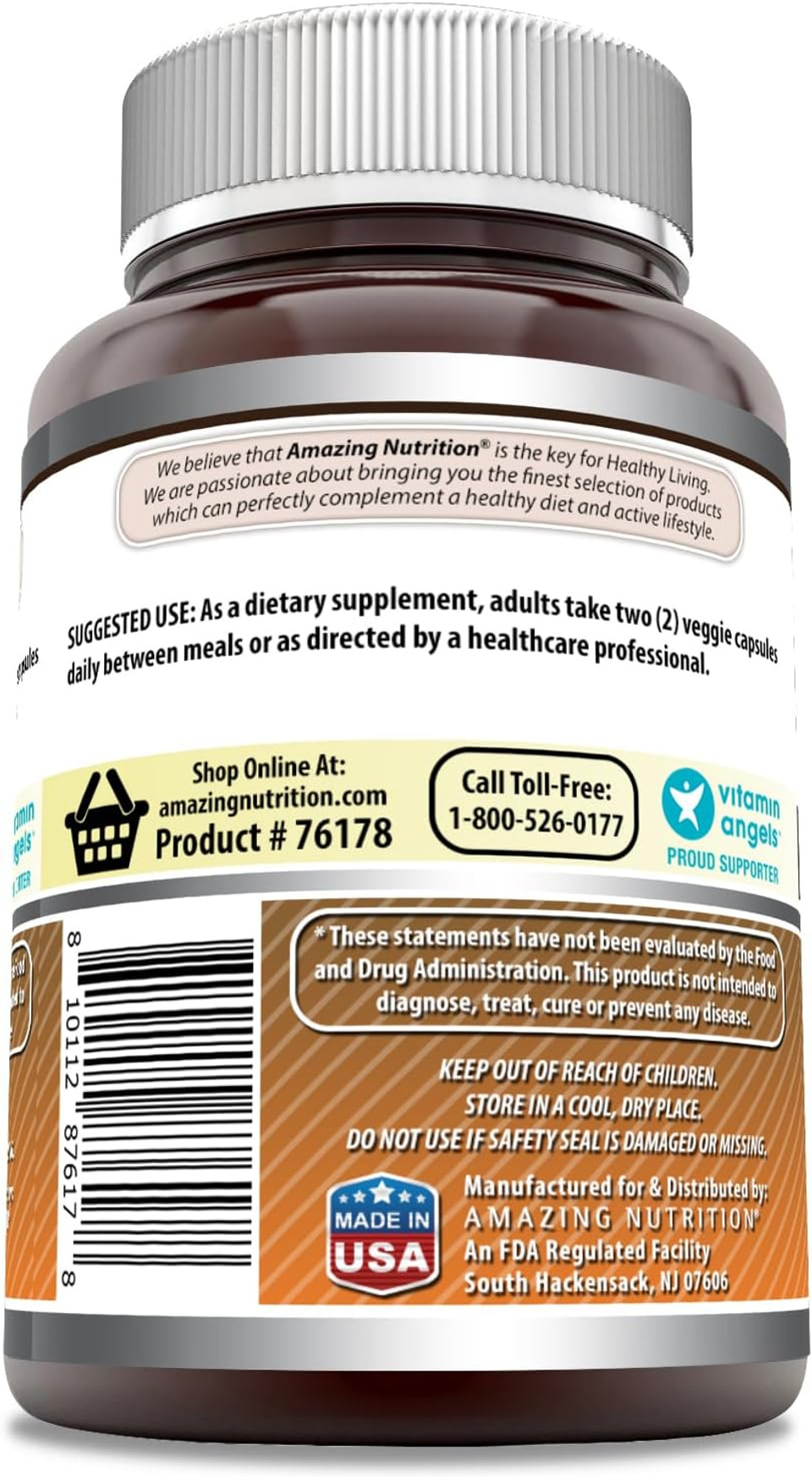 Amazing Formulas Nattokinase Dietary Supplement 100 Mg Veggie Capsules Supplement | 2000 Fu Enzyme Activity | Non-Gmo | Gluten Free | Made In Usa (180 Count)