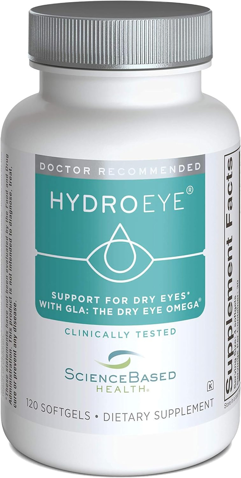 Hydroeye Softgels - Dry Eye Relief - Features Gla, Epa, Dha And Other Key Nutrients - 120 Count