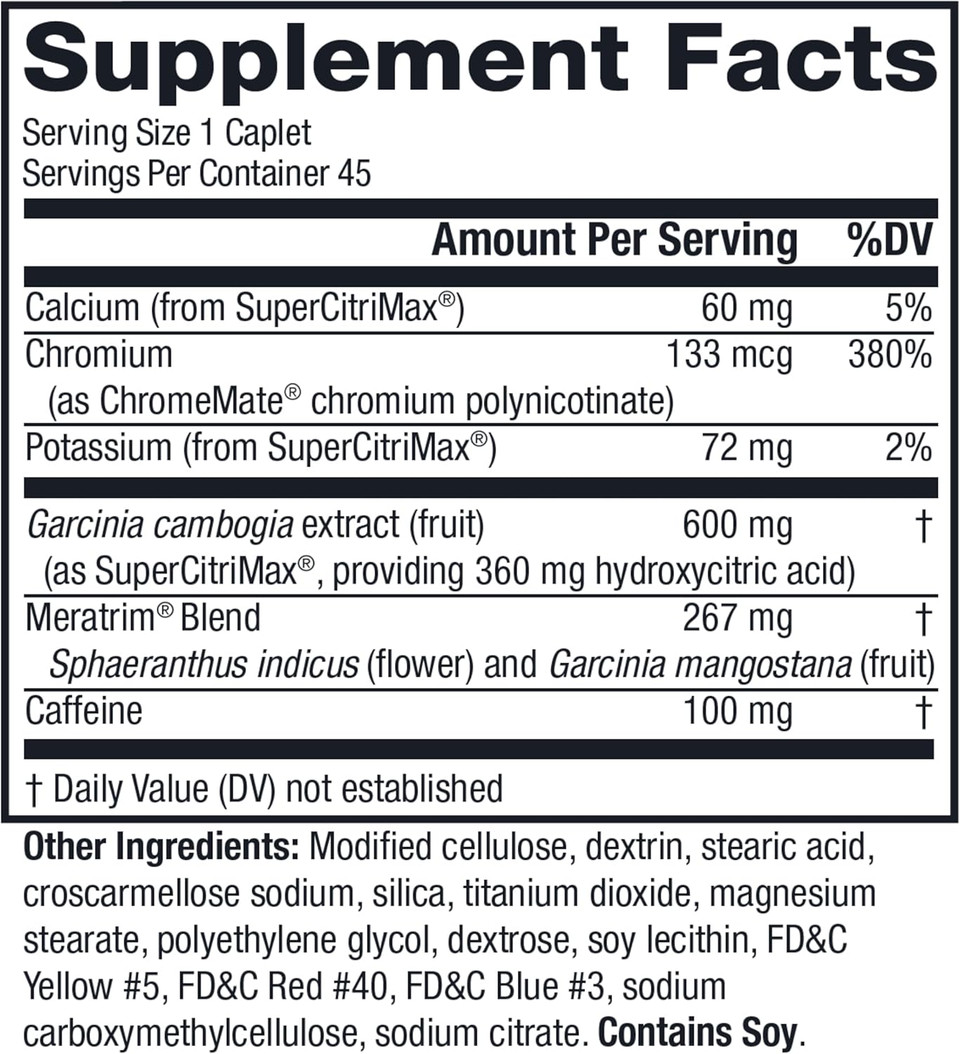 Metabolife Ultra - Dietary Supplement - Hunger Supplement For Women & Men - 800 Mg, 45 Caplets