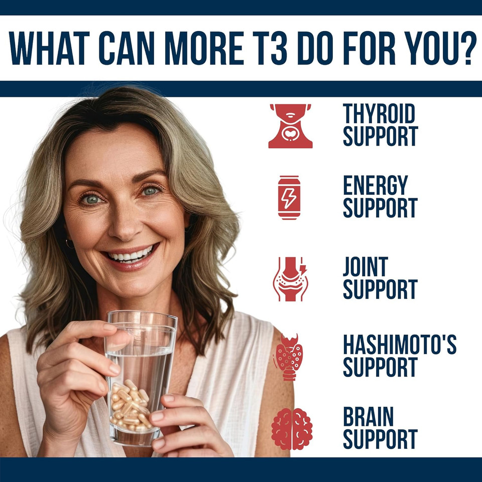 Dr. Westin Childs - T3 Conversion Booster - Thyroid Support For Women With Hypothyroidism & HashimotoâS - Iodine, Ashwagandha, Guggul Extract, Selenium & Zinc Complex - 60 Servings