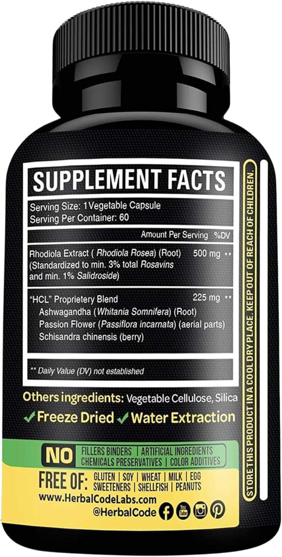 Rhodiola Rosea Supplement High Potency Extract 500Mg - 3% Rosavins 1% Salidrosides With Ashwagandha Shisandra Passion Flower Herb Powder Capsules - Natural Way To Relieve Stress - Pills For Energy Rhodiola Rosea Supplement High Potency Extract 500Mg - 3% Rosavins 1% Salidrosides With Ashwagandha Shisandra Passion Flower Herb Powder Capsules - Natural Way To Relieve Stress - Pills For Energy