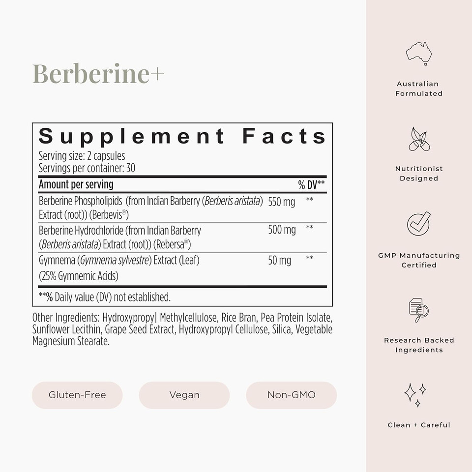 Jshealth Vitamins Berberine+ Formula  Berberine Supplement For Metabolic Health  Vegan, Gluten-Free & Non-Gmo. (60 Tablets)