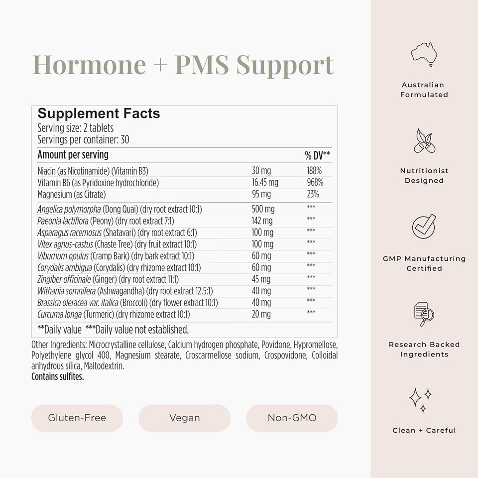 Jshealth Vitamins Hormone Balance For Women And Pms Support Supplement - Premenstrual Symptom Relief With Vitamins B3, B6 & Magnesium (60)