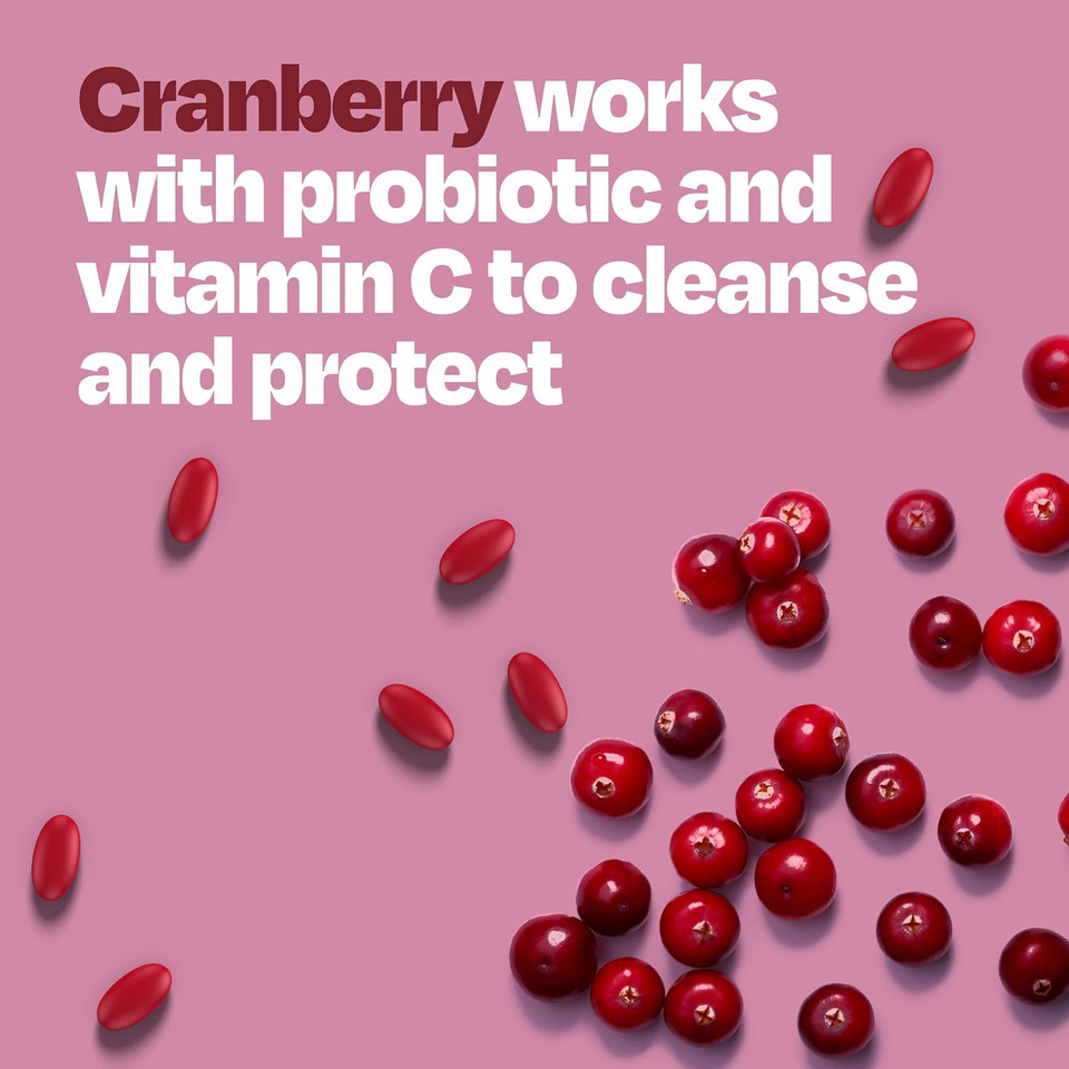 Cystex Cranberry Urinary Tract Health Supplement With Probiotics And Vitamin C, Cranberry Pills For Men & Women To Prevent Utis, Sugar Free, 75 Caplets