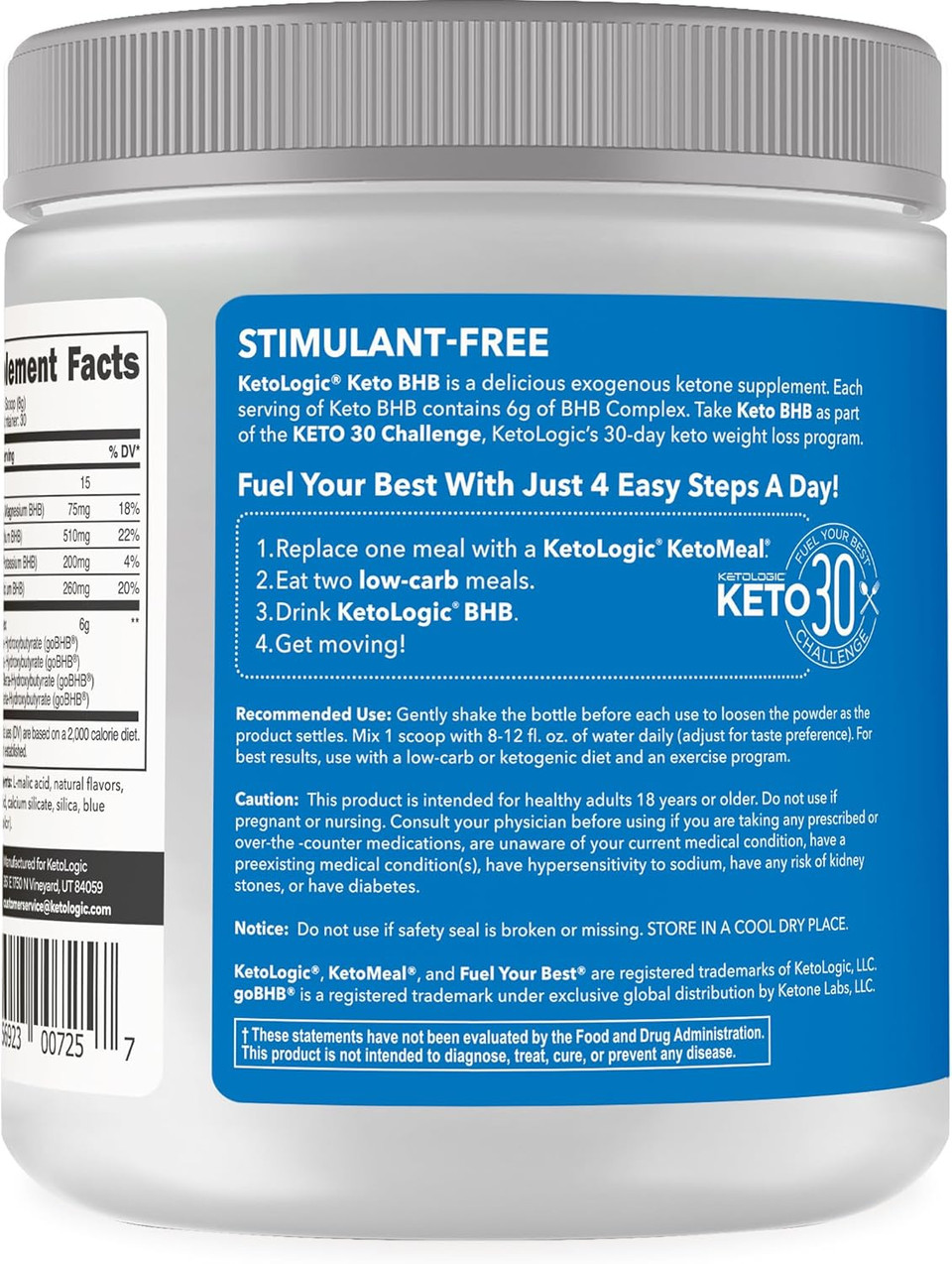 Ketologic Keto Bhb (Patriot Pop Flavor) 30 Servings - Exogenous Ketone Supplement With Gobhb, Beta-Hydroxybutyrate Salts Ketologic Keto Bhb (Patriot Pop Flavor) 30 Servings - Exogenous Ketone Supplement With Gobhb, Beta-Hydroxybutyrate Salts