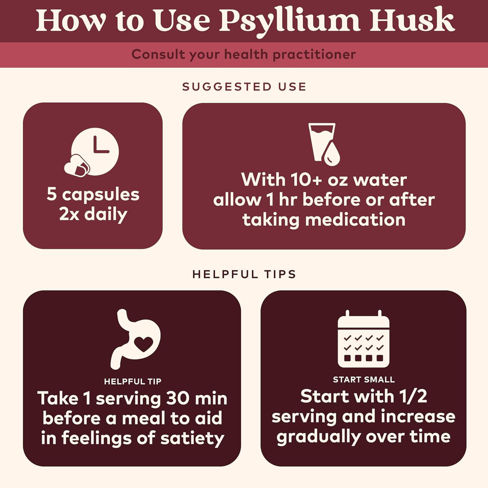 Organic India Psyllium Husk Capsules - Fiber Supplement, Healthy Elimination - Vegan, Keto Friendly, Gluten-Free, Usda Certified Organic, Non-Gmo, Soluble & Insoluble Fiber Source - 180 Count