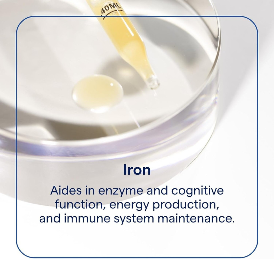 Trace Minerals Ionic Iron 22 Mg - Dietary Supplement To Support Immune System Health & Energy - Liquid Ionic Trace Mineral Supplement With Ferrous Sulfate - 1.9 Fl Oz (About 46 Servings)