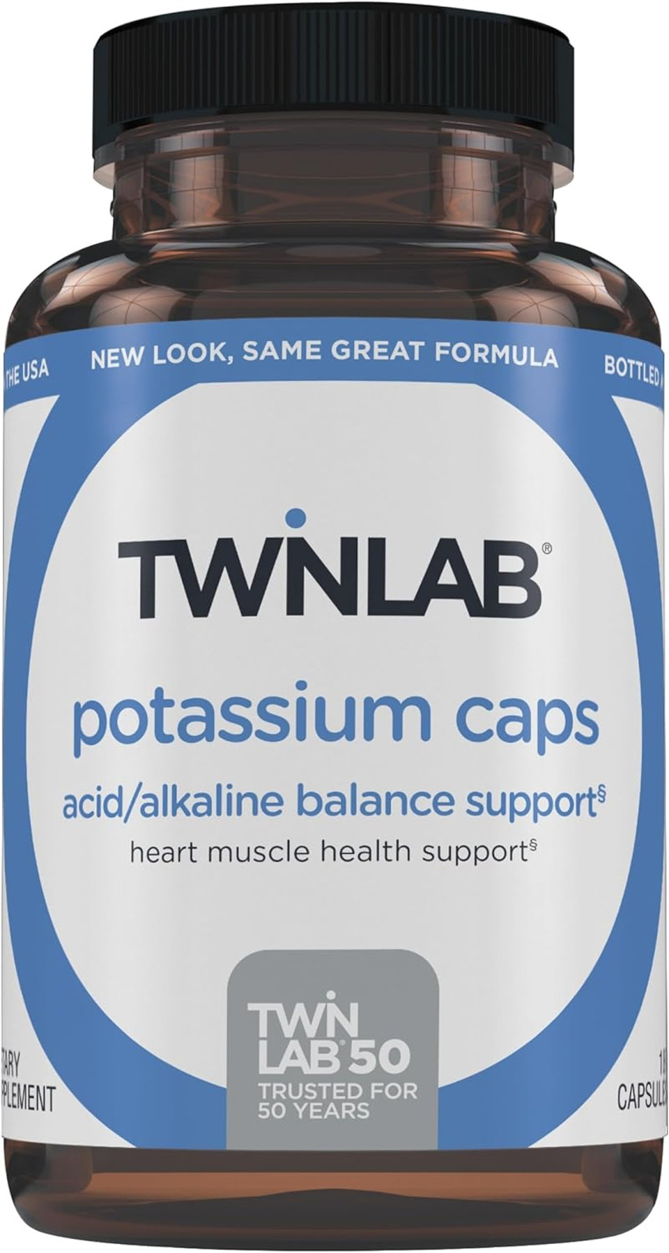 Twinlab Potassium Caps - Electrolyte Supplement For Muscle, Heart & Tissue Health - 180 Capsules, 99 Mg Twinlab Potassium Caps - Electrolyte Supplement For Muscle, Heart & Tissue Health - 180 Capsules, 99 Mg