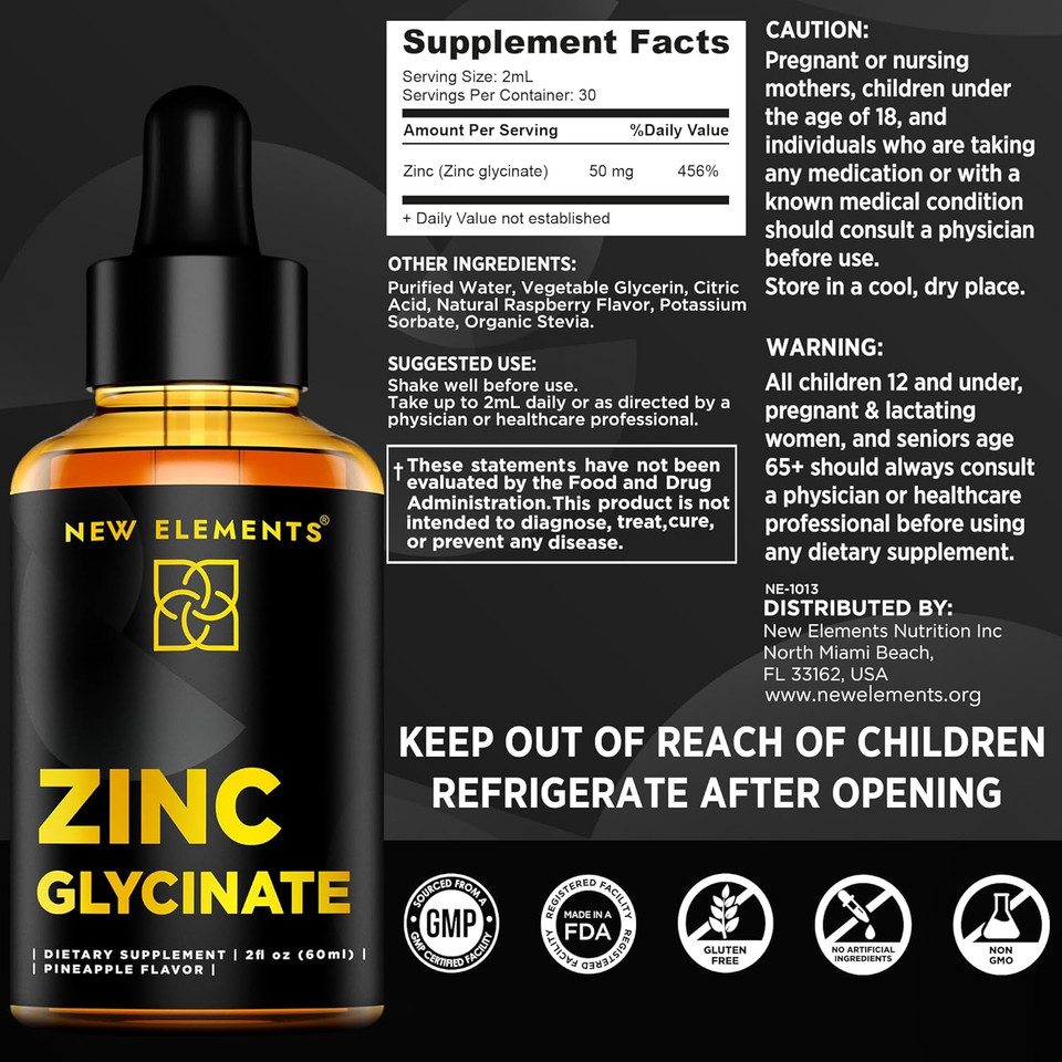 Zinc Supplements 50Mg | Liquid Zinc Supplement | Zinc Glycinate Drops For Adults | Supports Immune Health | Metabolism | Skin Care Supplement | Non-Gmo | Vegan | Gluten-Free Zinc Supplements 50Mg | Liquid Zinc Supplement | Zinc Glycinate Drops For Adults | Supports Immune Health | Metabolism | Skin Care Supplement | Non-Gmo | Vegan | Gluten-Free