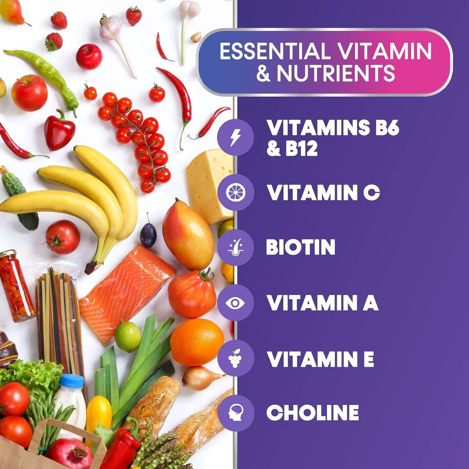 Multivitamin Gummies For Adults With 13 Vitamins And Minerals, Daily Gummy Vitamin For Women & Men, Immune Health Support Supplement With Vitamins A, C, D, E, B-6, B-12, Zinc, Berry - 90 Gummies