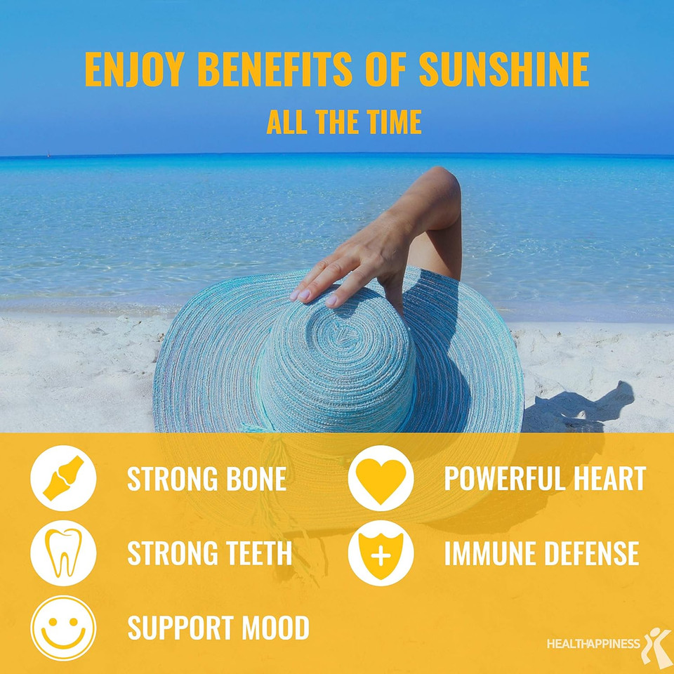 Upnourish Liposomal Vitamin D3 5000 Iu Softgels - 1 Year Supply | Organic Coconut Oil Infused Vitamin D Supplements - Support Bone, Dental, Heart, Mood & Immune Health - Non Gmo Gluten Free - 365 Ct