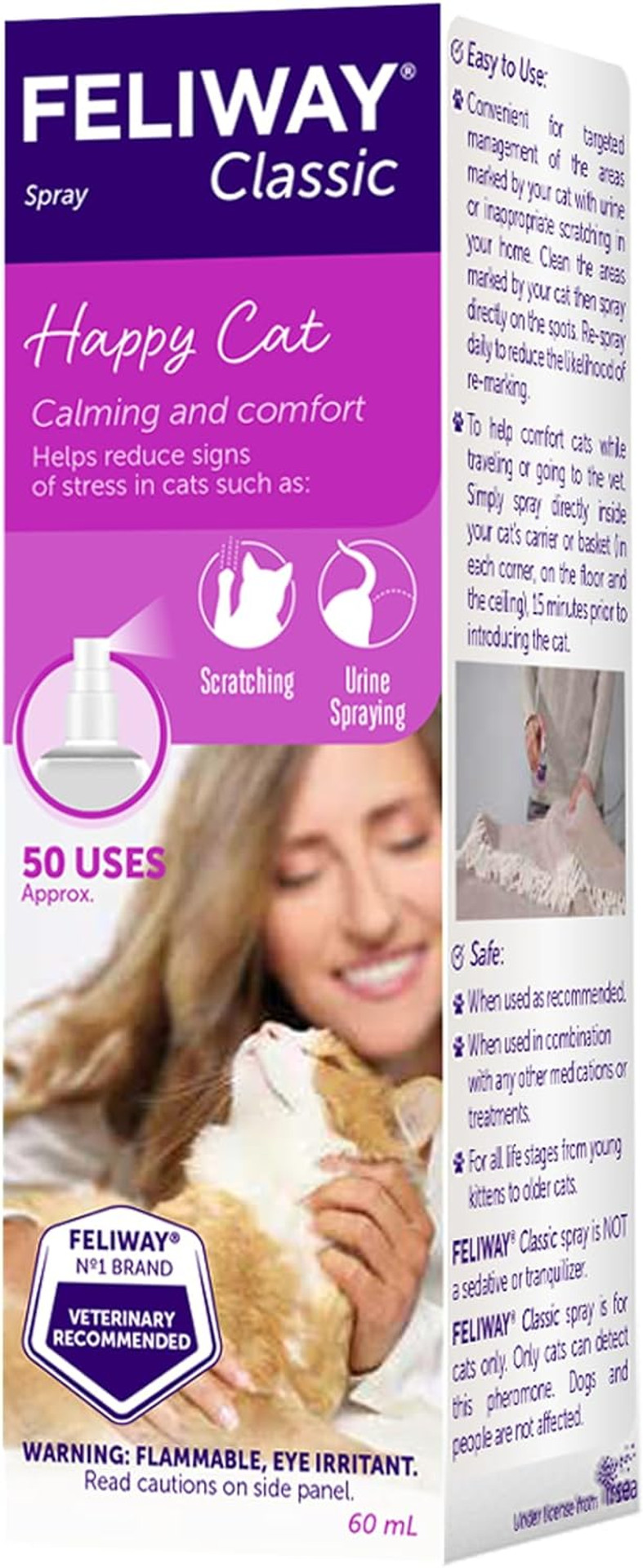 Feliway Classic Cat Calming Pheromone Spray (60 Ml)