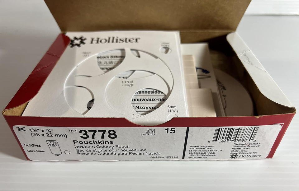 Pouchkins 1-Piece Newborn Pouch Cut-to-Fit 1-3/8" x 7/8"