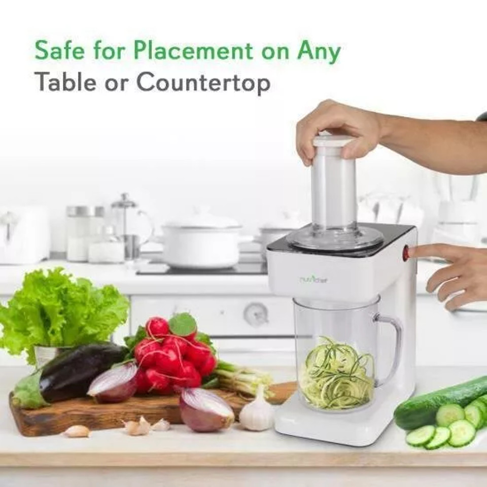 Electric Food Spiralizer, 3-in-1 Food Processor, Salad Shooter, Shredder