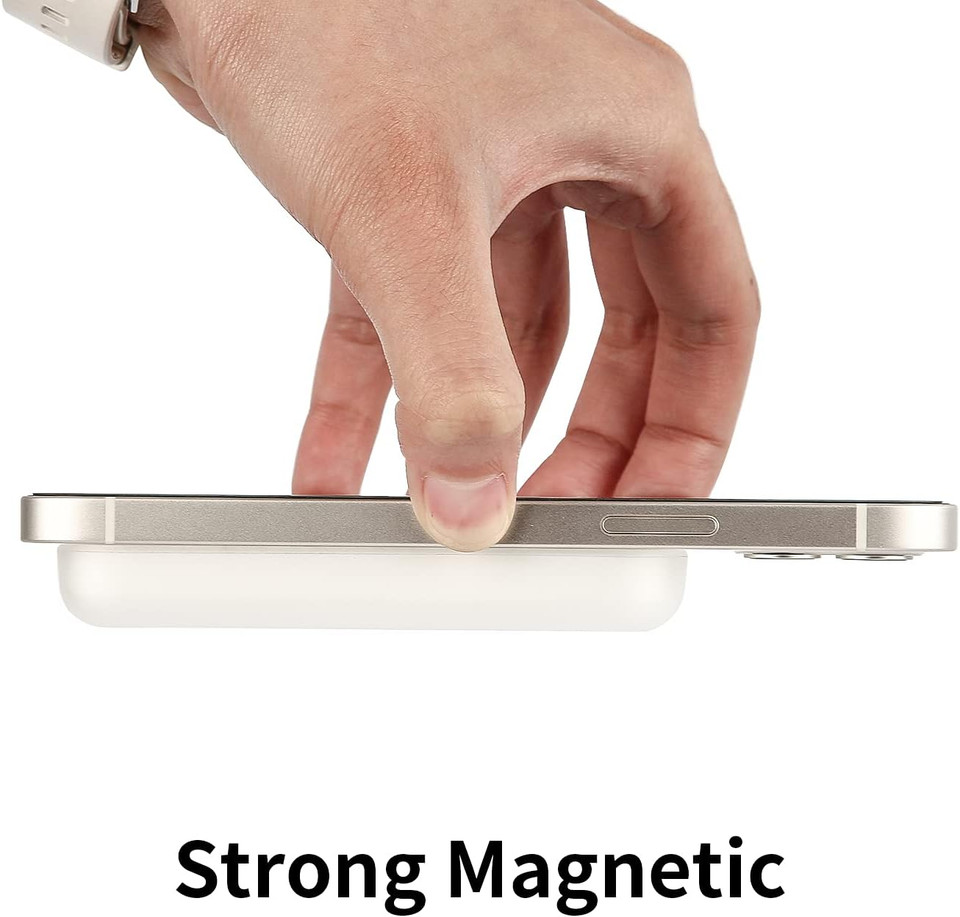 oakxco Silicone Case Compatible with Magsafe Battery Pack, Magsafe Battery Pack Cover, Scratch & Shatter Resistant, Matte Clear