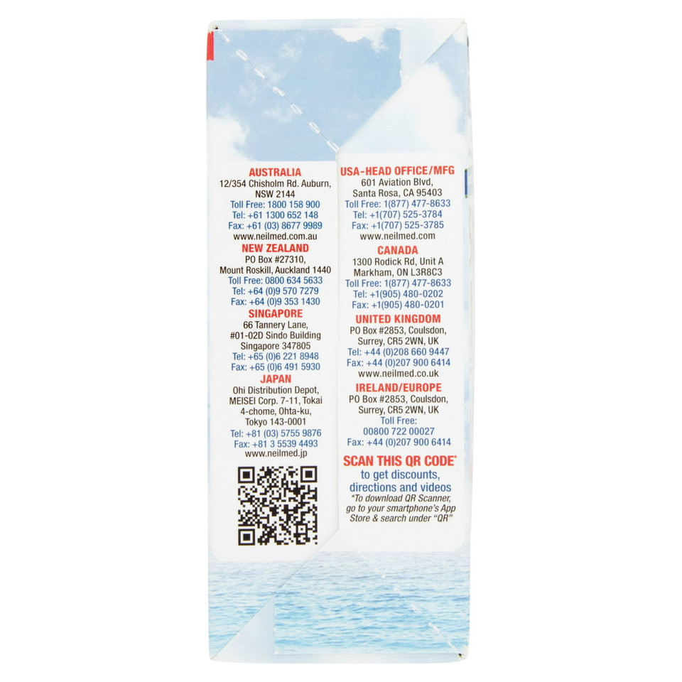 NeilMed Sinus Rinse Packets, Natural Relief for Nasal Irrigators, 50 Count, 10 mg