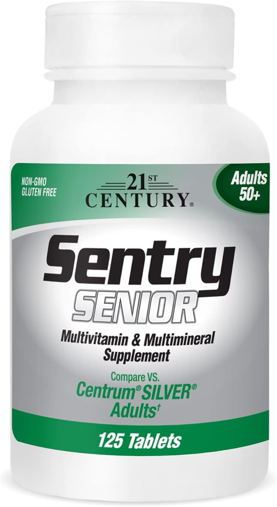 "21st Century Sentry Senior – 125 Tablets for Adults 50+."