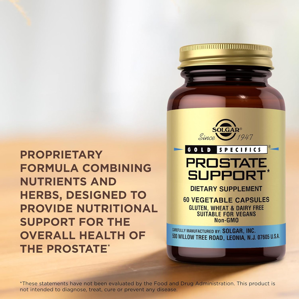 Solgar Prostate Support - 60 Vegetable Capsules - Non-Gmo, Vegan, Gluten Free & Dairy Free - 30 Servings