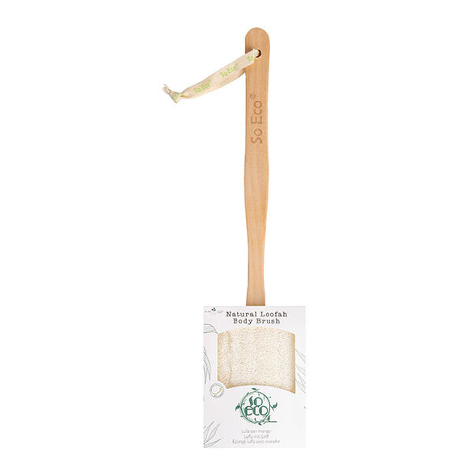 So Eco Flat Loofah With Wooden Handle
