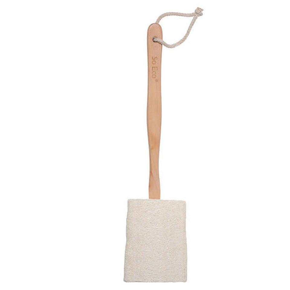 So Eco Flat Loofah With Wooden Handle
