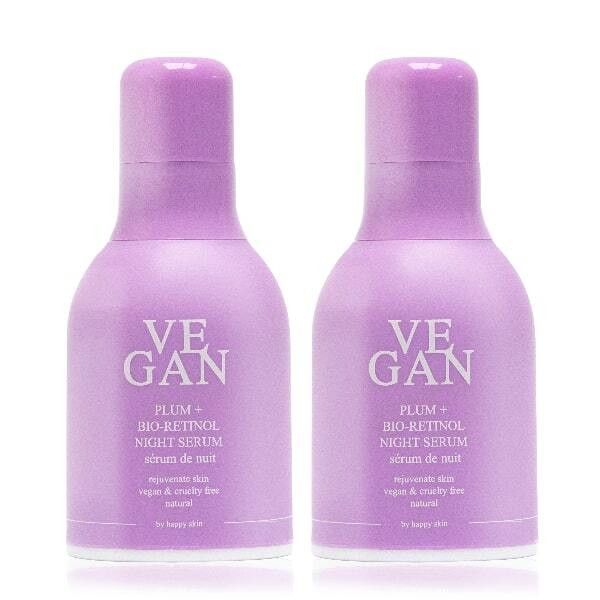 Vegan By Happy Skin Plum + Bio-Retinol Night Serum X 2