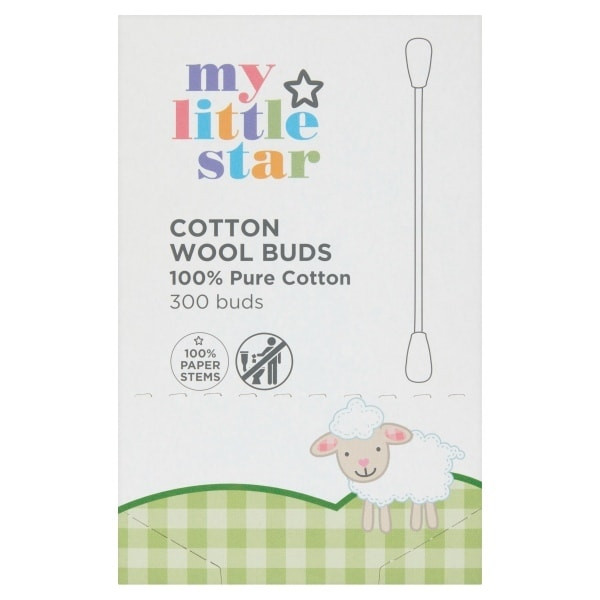 My Little Star 100% Pure Cotton Wool - 300 Buds