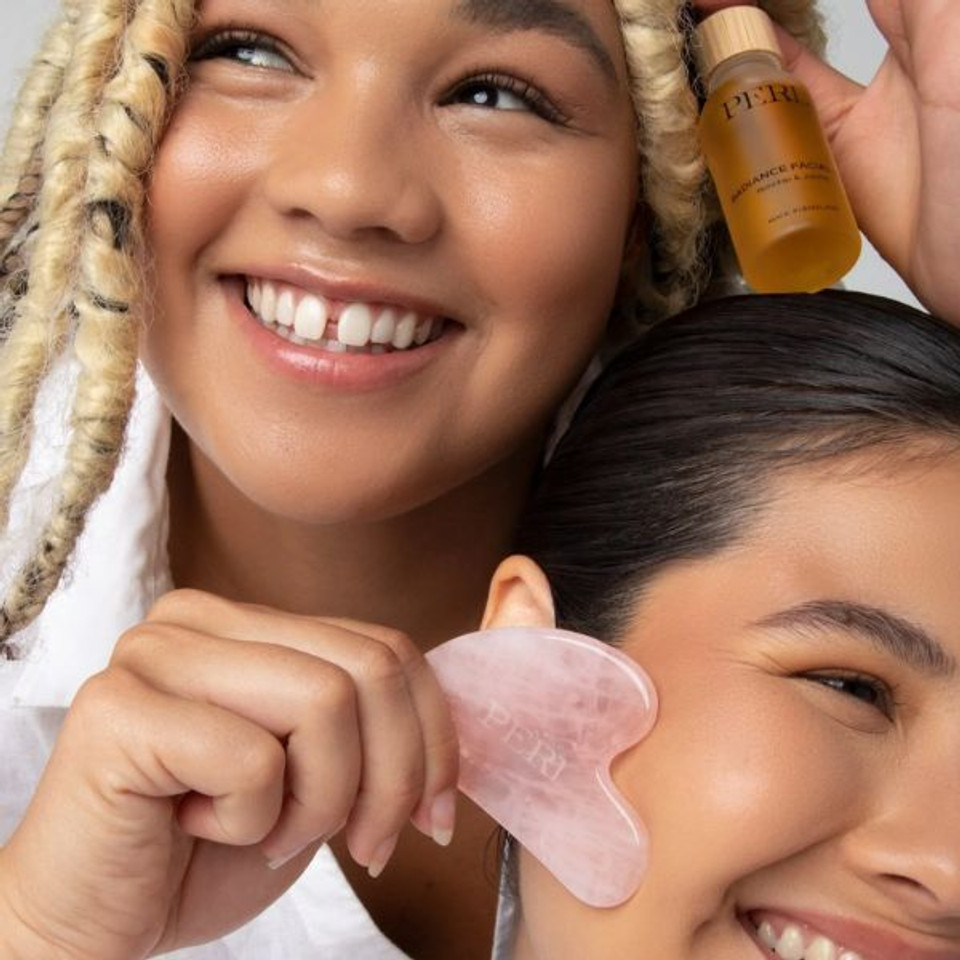 Perl Cosmetics Radiance Facial Oil & Gua Sha Tool Set