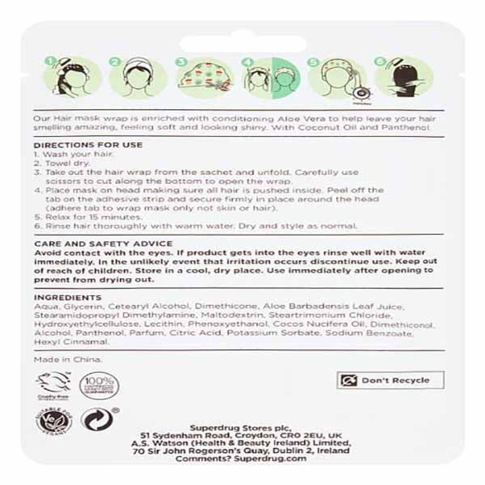 Hair Wrap Mask Aloe